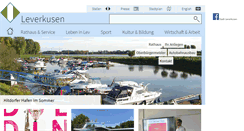 Desktop Screenshot of leverkusen.de